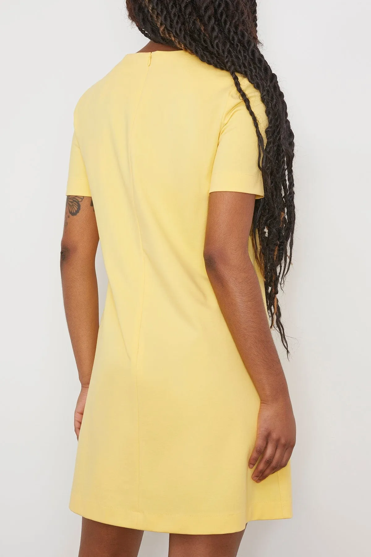 A Line Dress in Mimosa