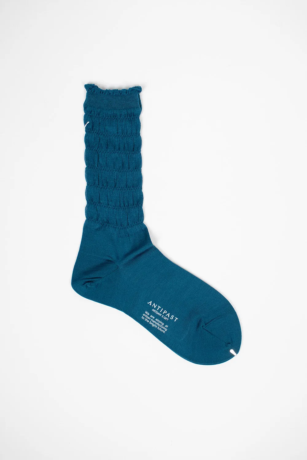 AM-28A Shirring Sock Turquoise