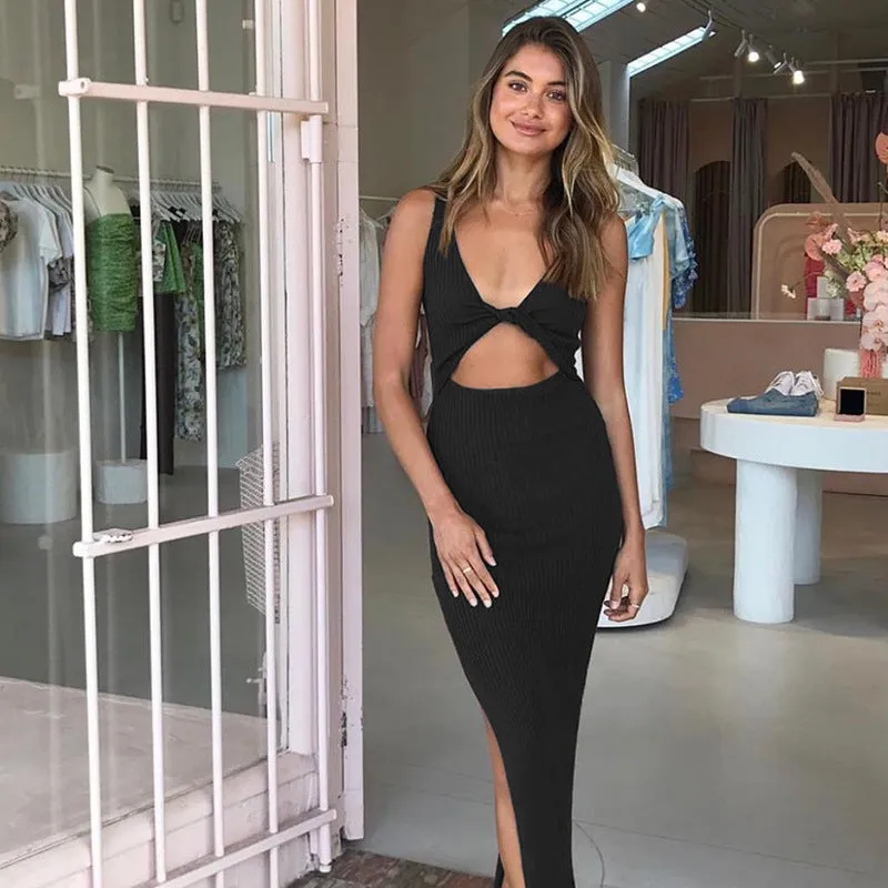 Ariana Slim Bodycon Long Dress