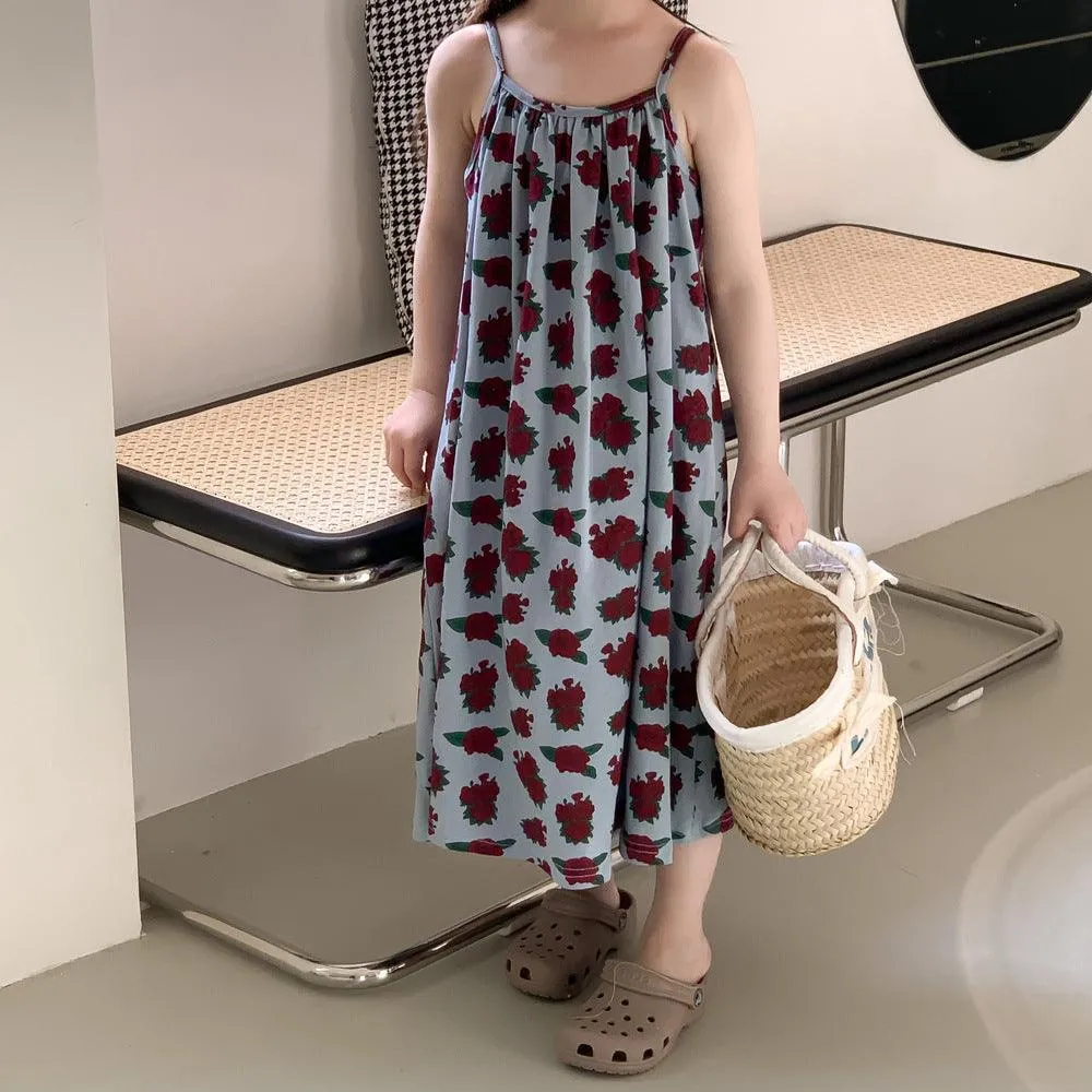 Baby Kid Girls Flower Print Dresses