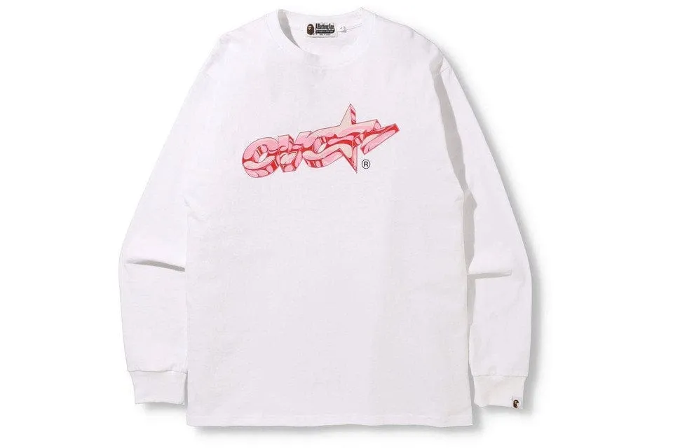 BAPE X OVO LONG SLEEVE PINK