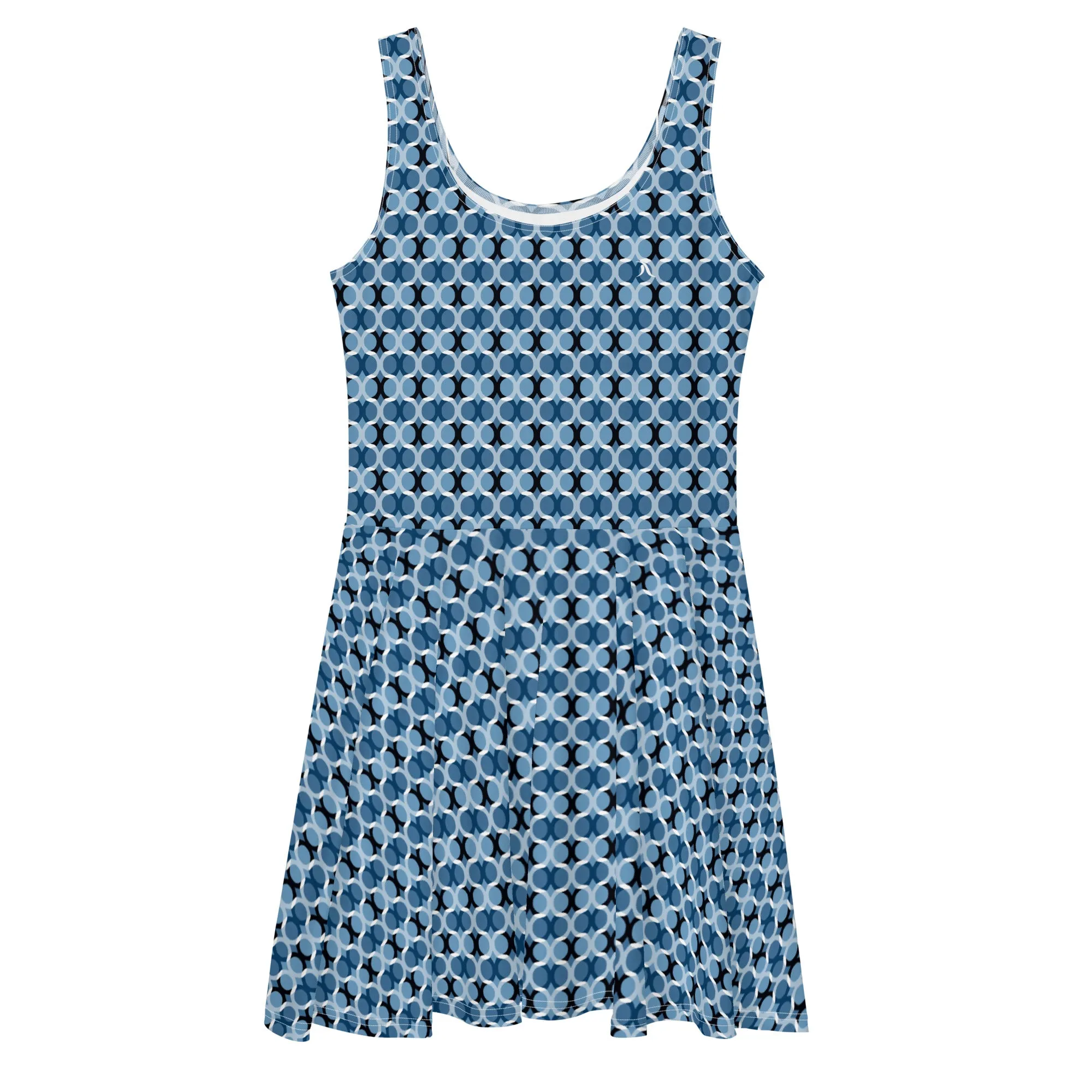 Blue Circles Travel Dress