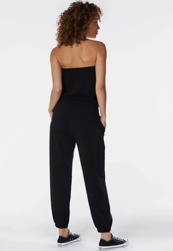 Bobi - Strapless Jumpsuit Black