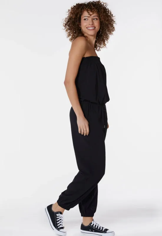 Bobi - Strapless Jumpsuit Black