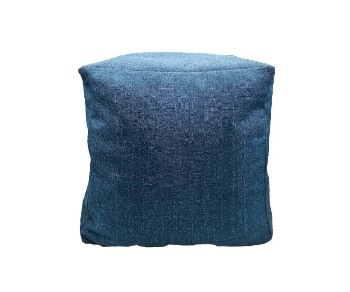 Caleb Canvas Pouf