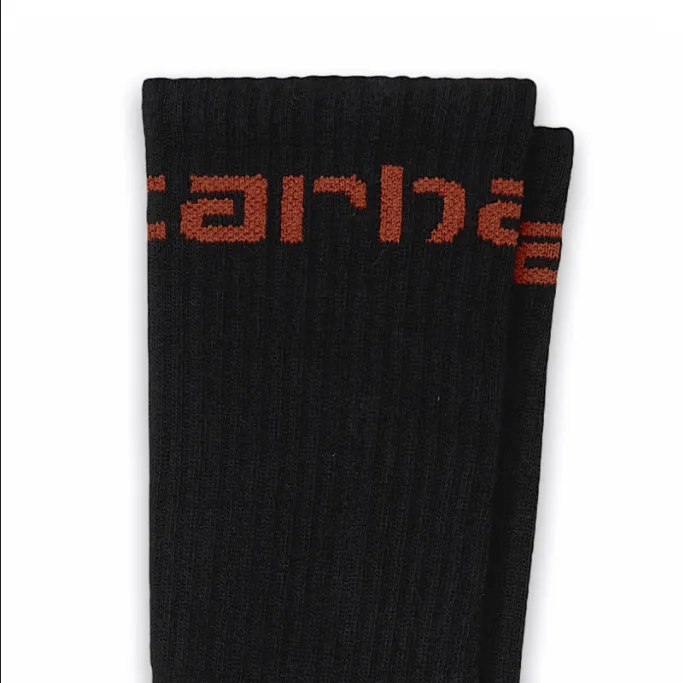 Carhartt Socks medium height I029422 10 black-copperton