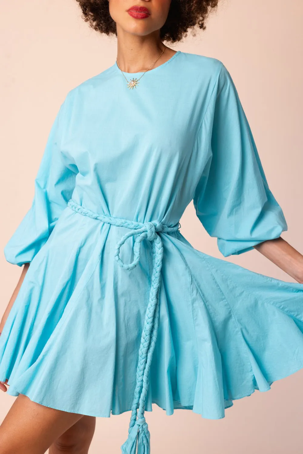 Ella Dress - Bright Aqua