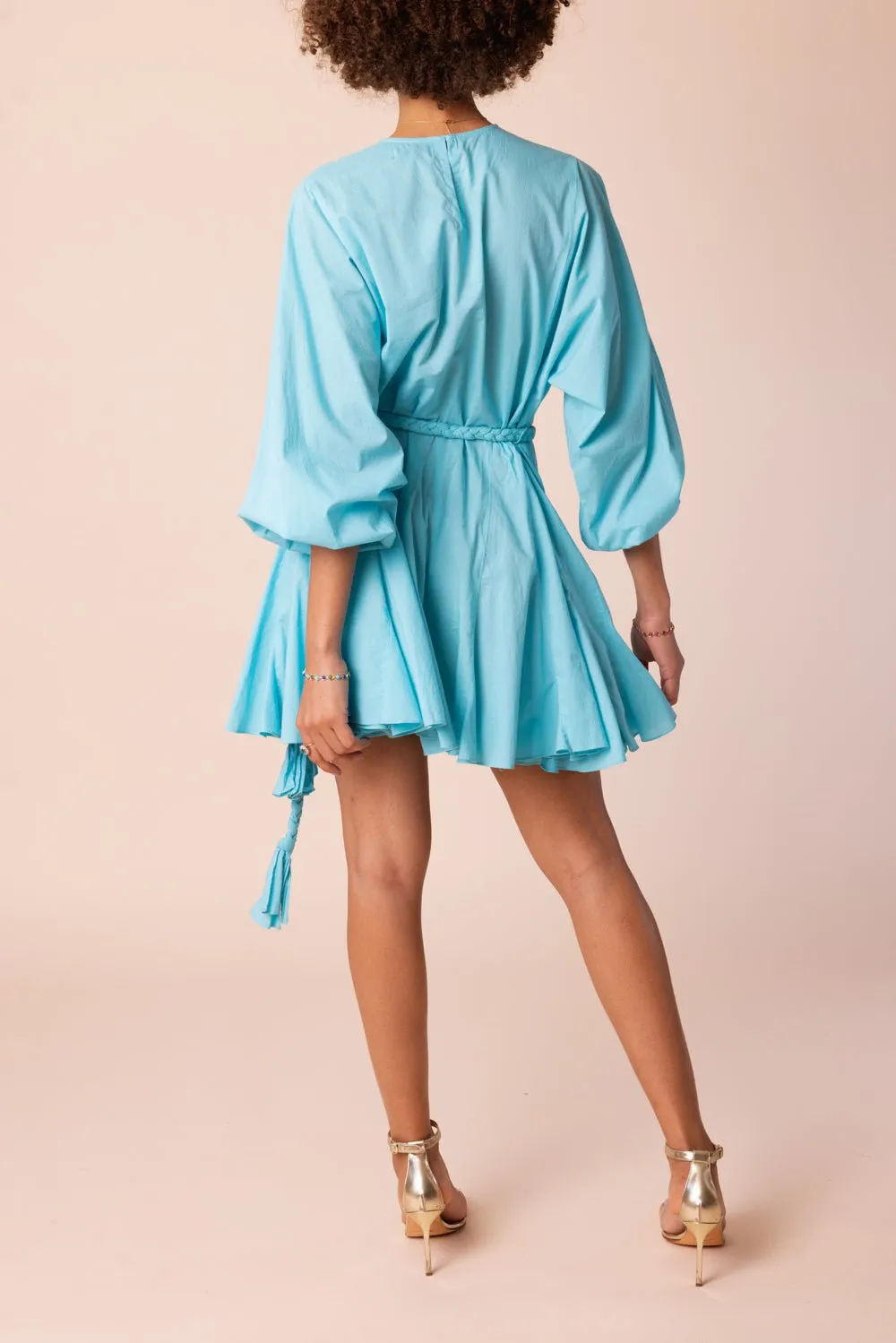 Ella Dress - Bright Aqua