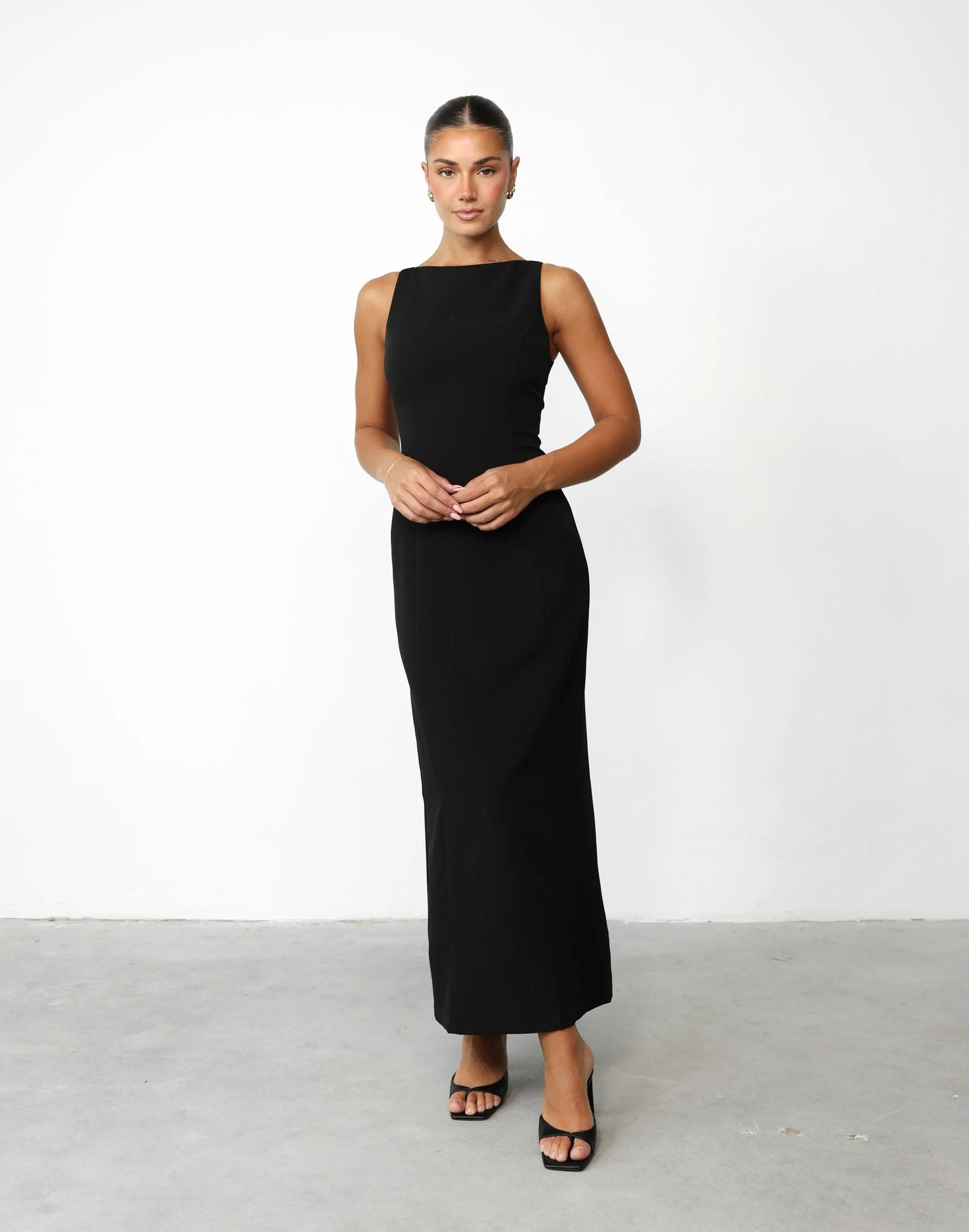 Evelyn Maxi Dress (Black)