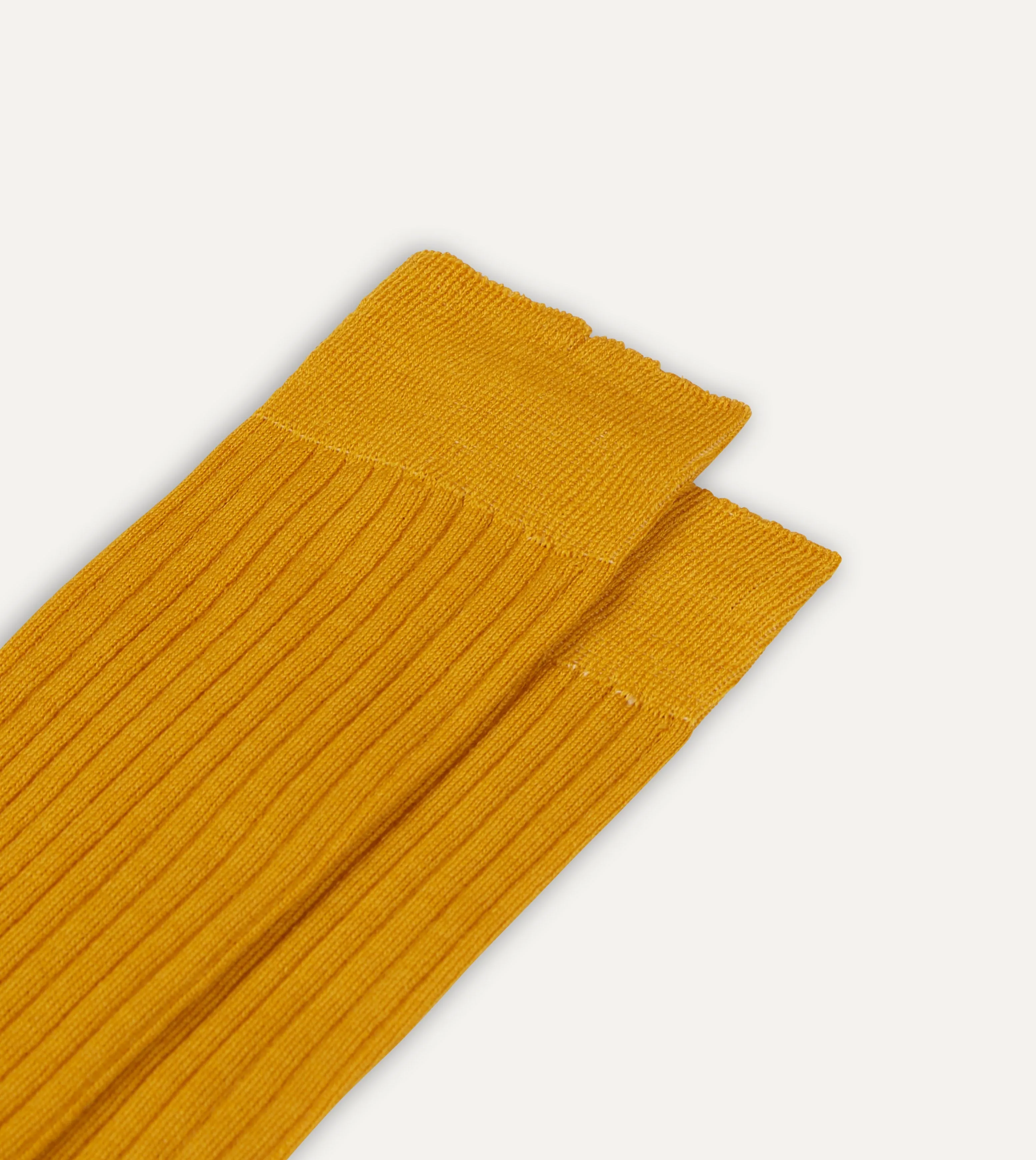 Gold Wool Over-the-Calf Socks