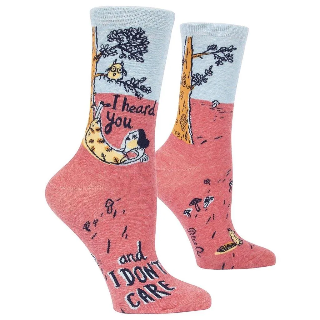 I Heard You and I Don't Care - Women's Socks