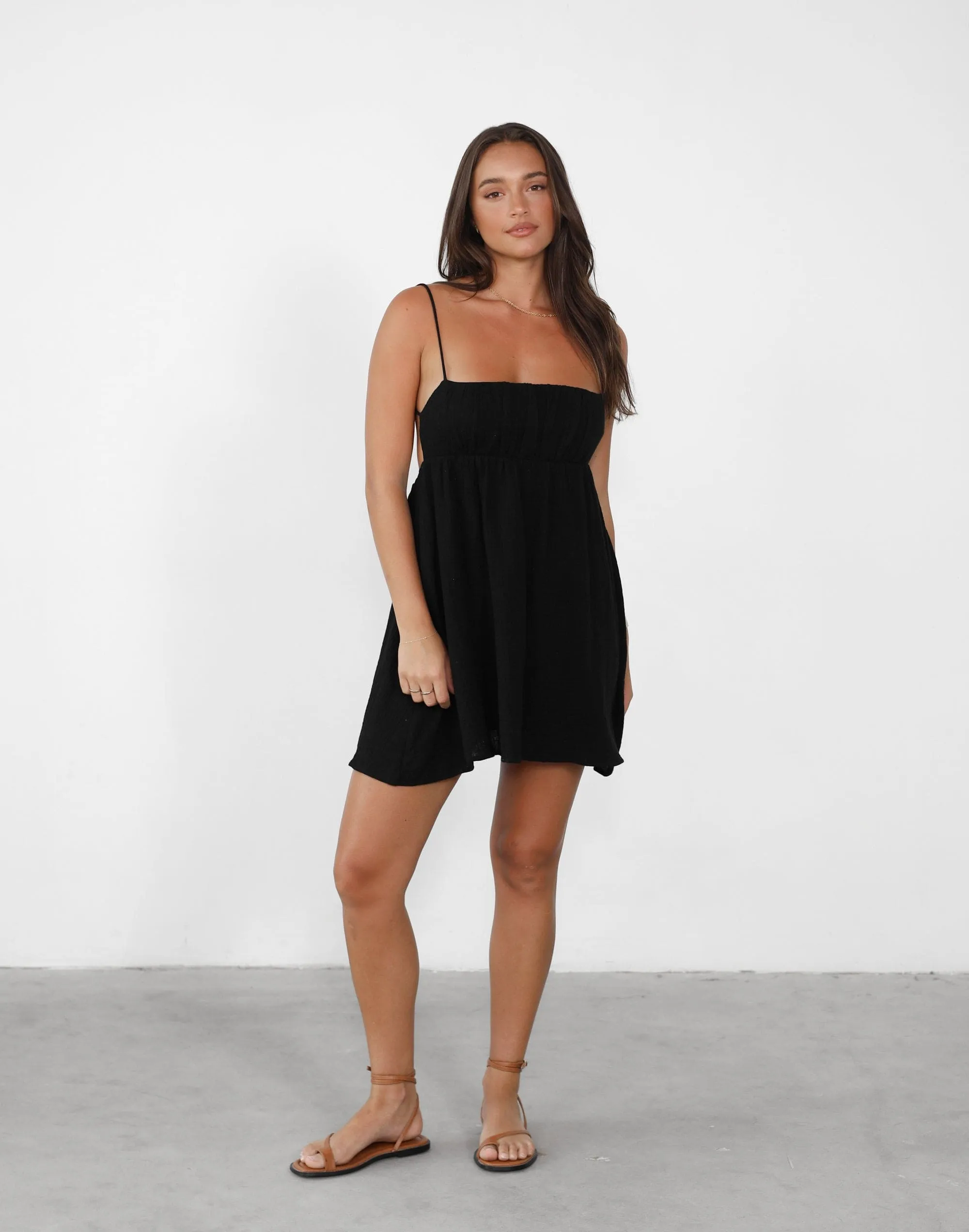 Imelda Mini Dress (Black)