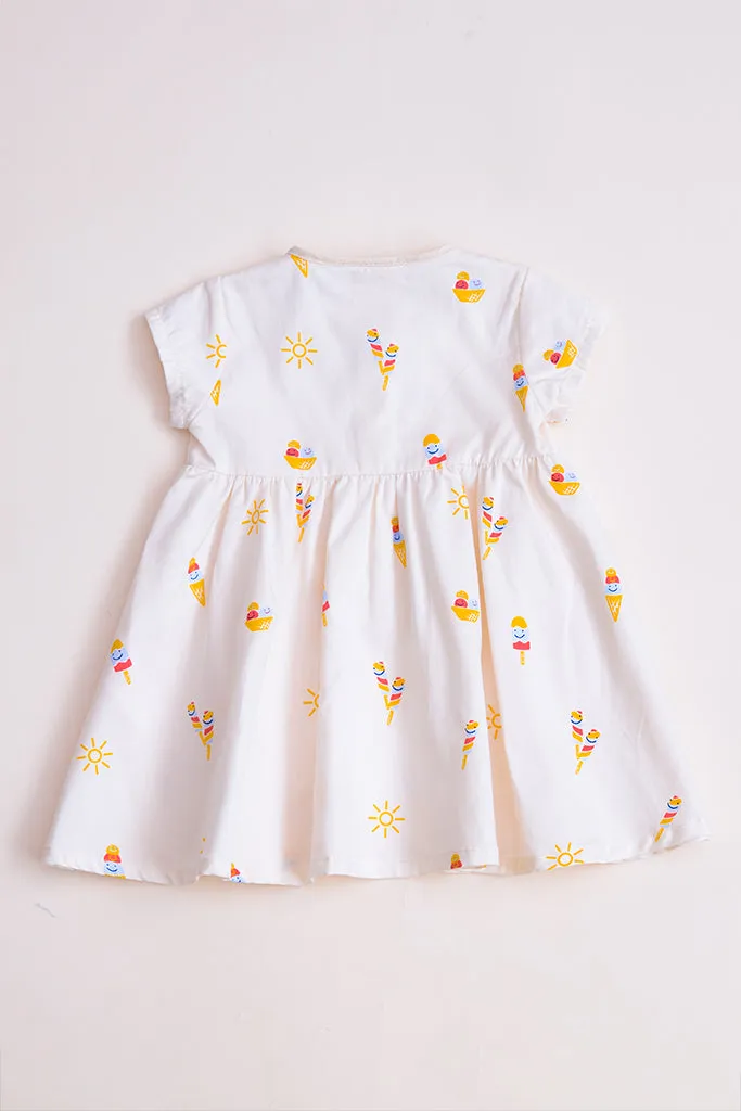 Isabella Dress - Ice Cream