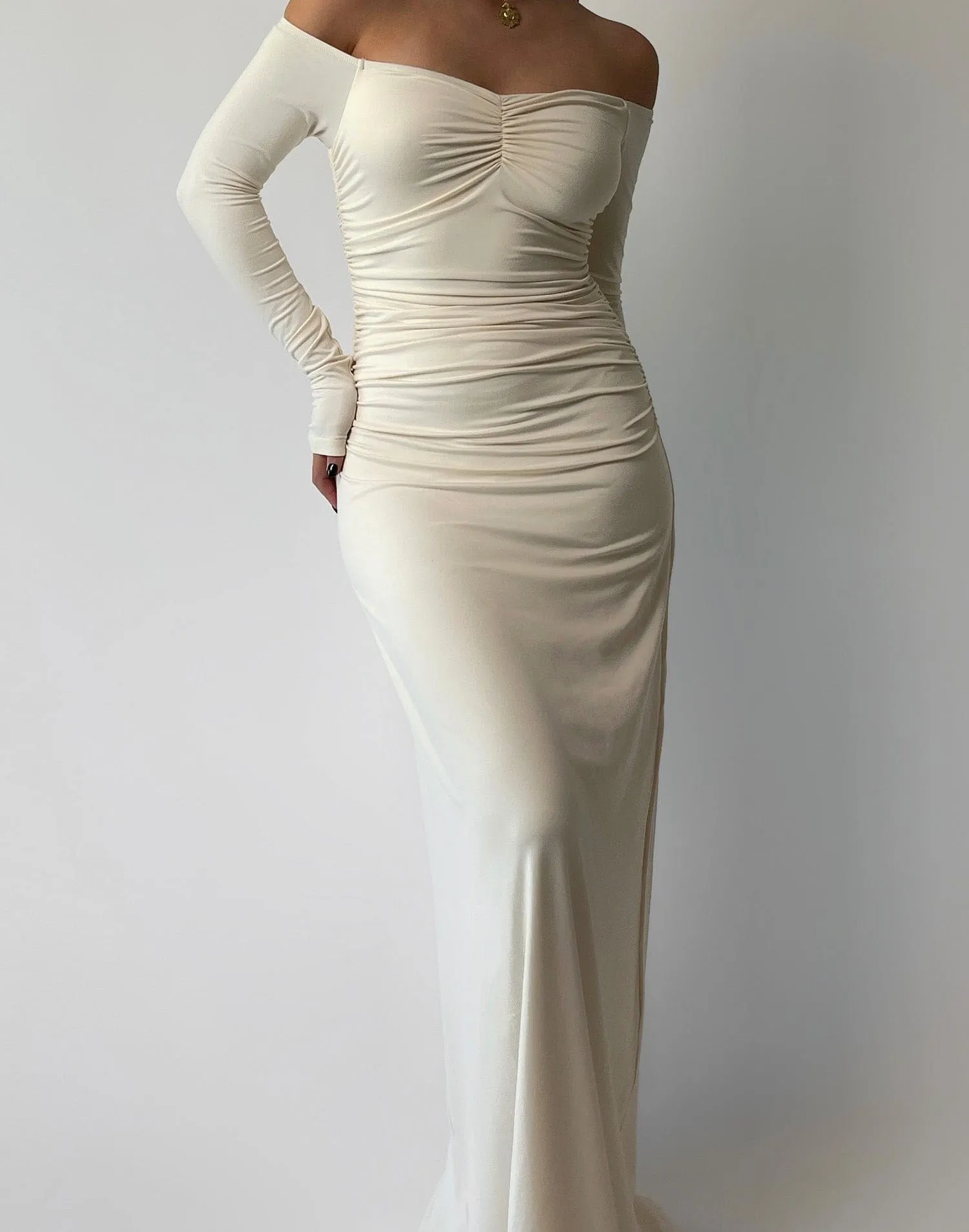 Josephine Maxi Dress (Cream)