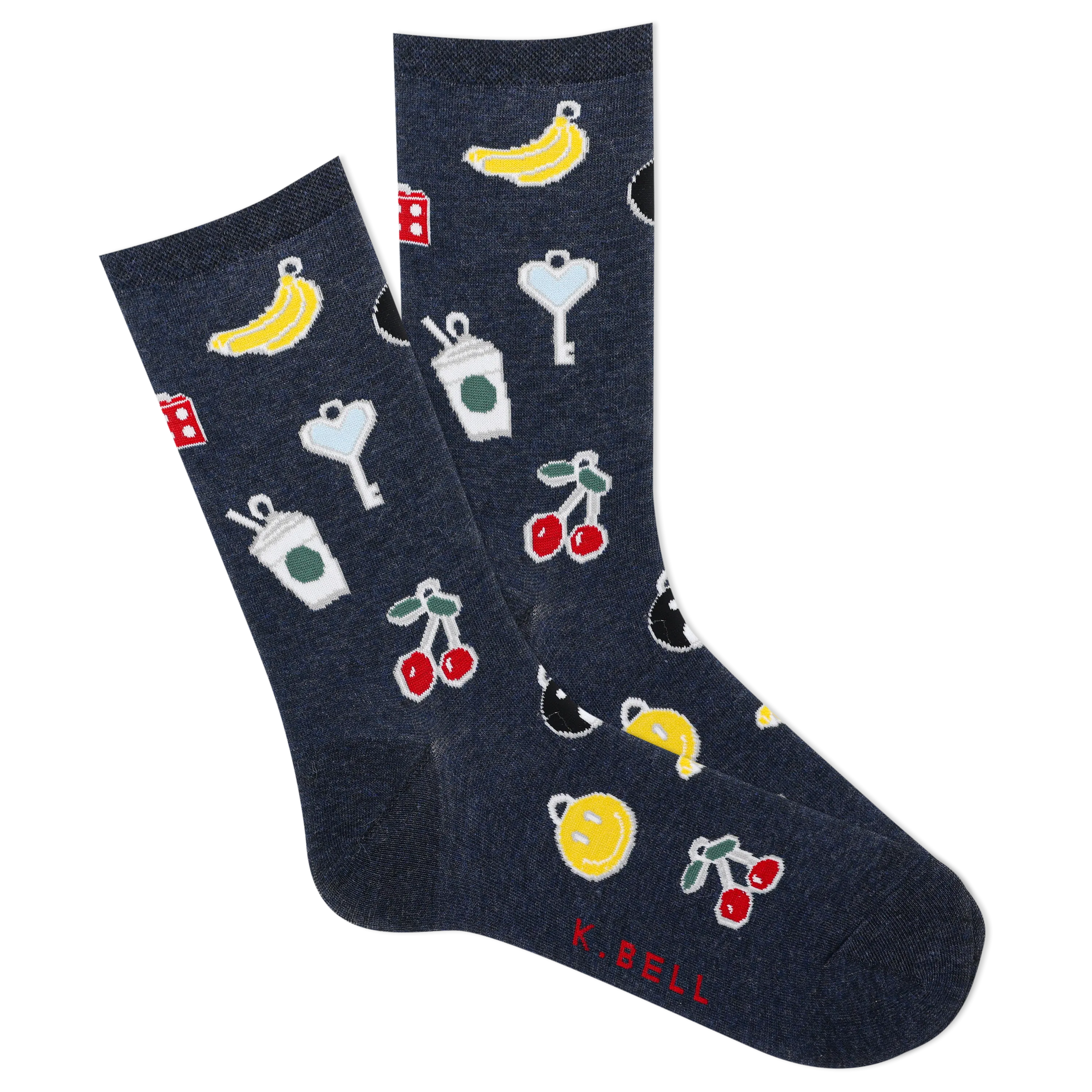 K.Bell Women's Charms Crew Sock