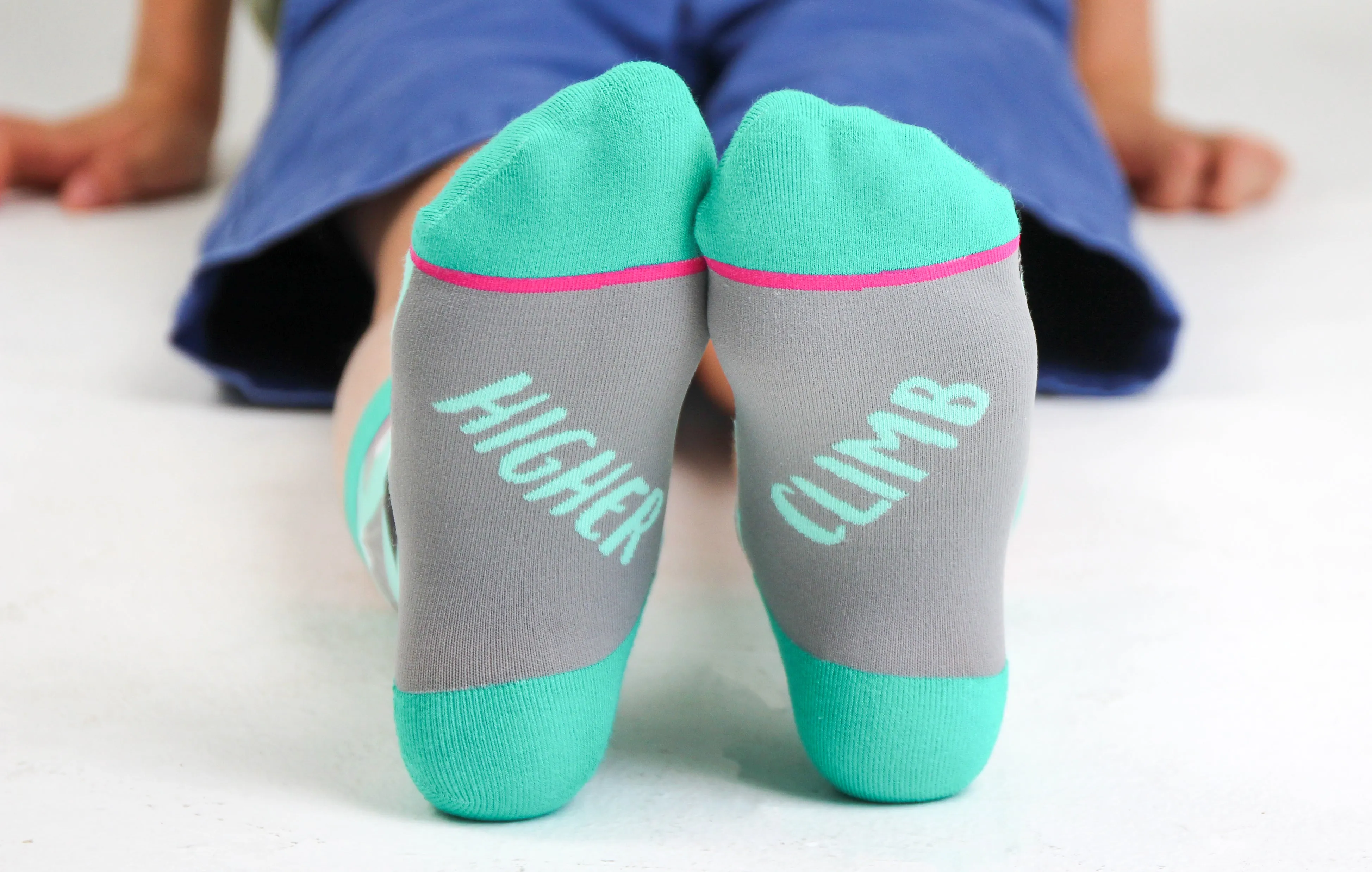 Kids' Cotton Crew Socks, Climb Higher