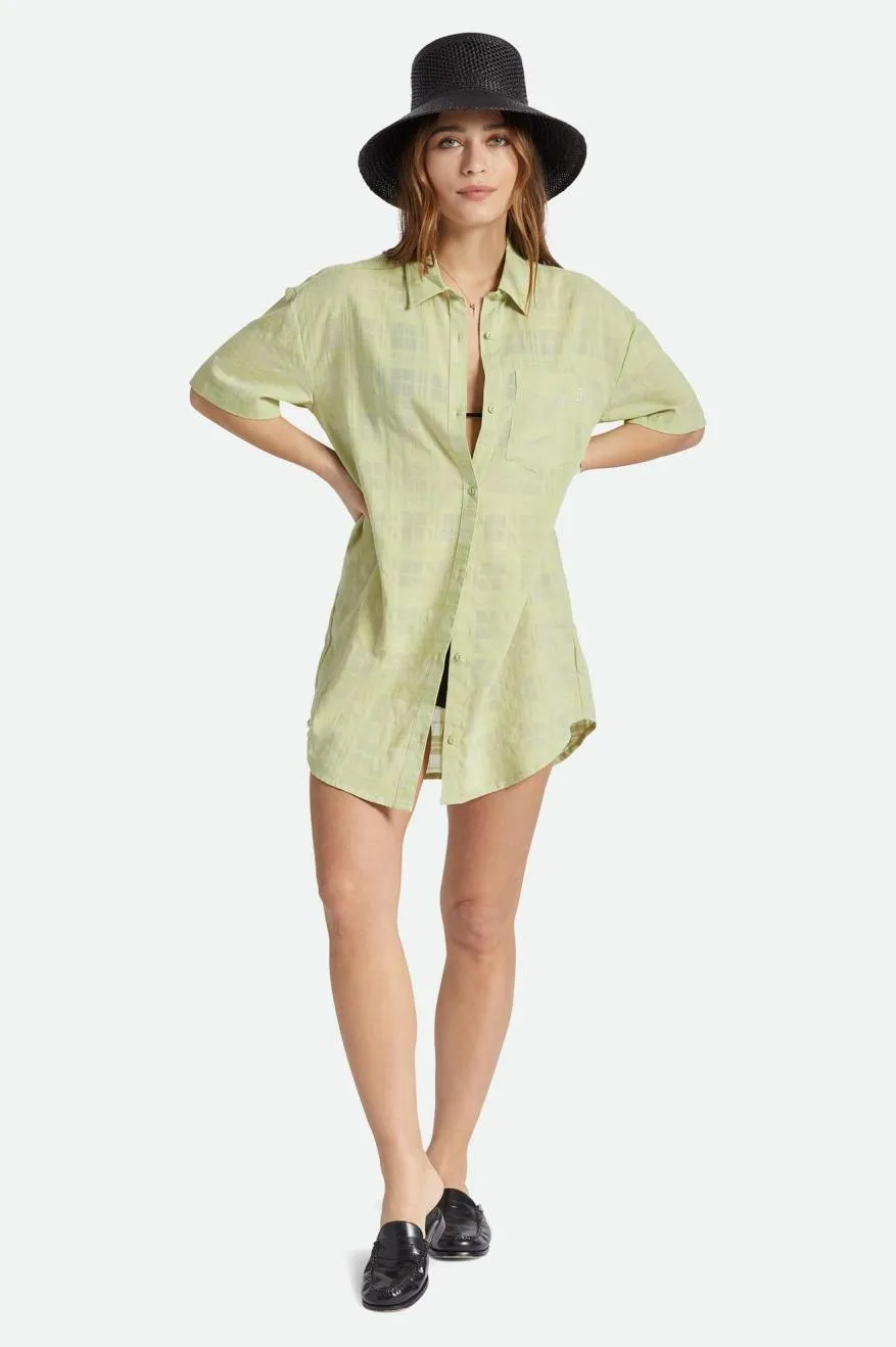 Leon S/S Overshirt Dress - Pear