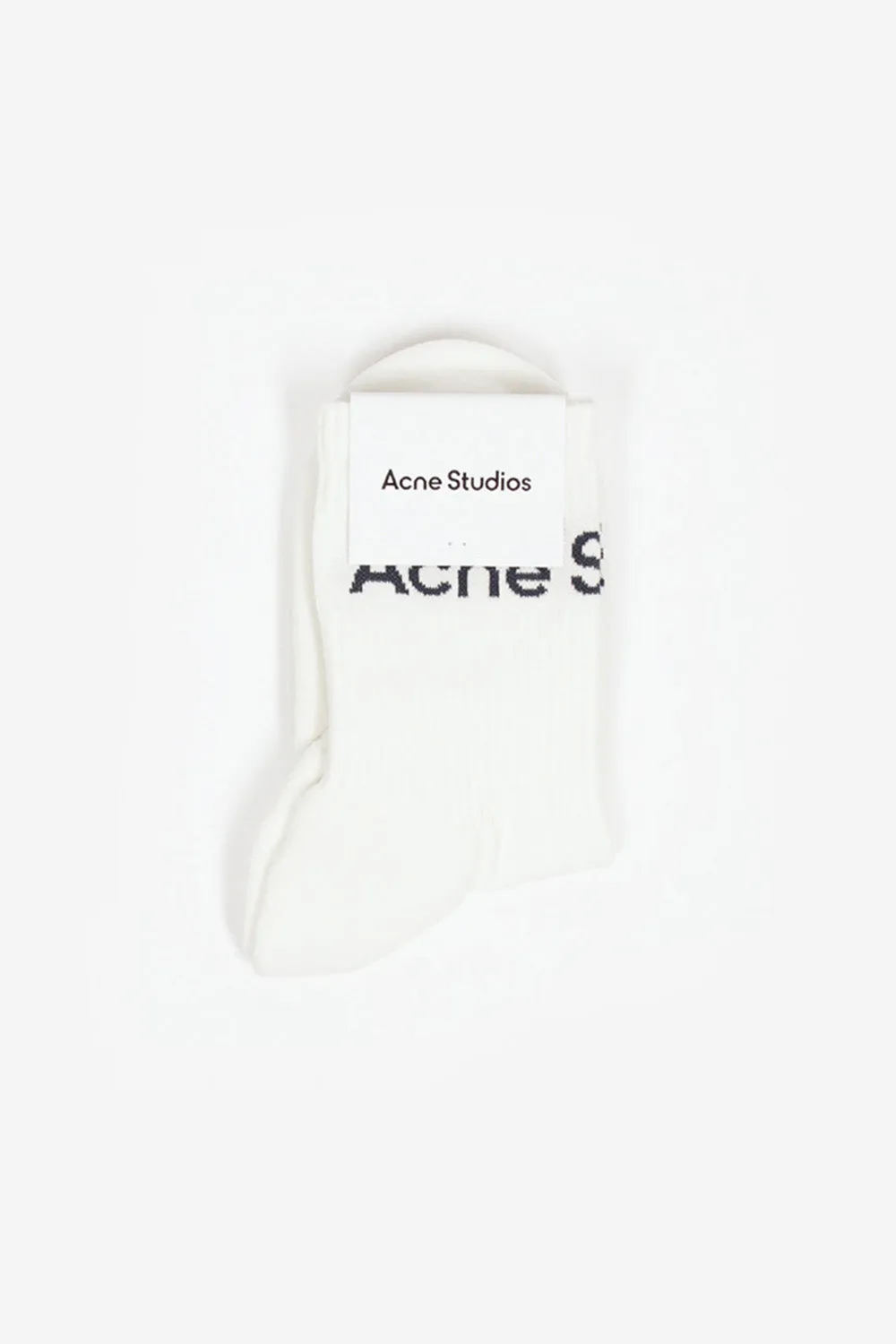 Logo Ankle Socks White