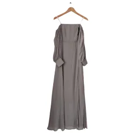 Lulus Grey Off-shoulder Maxi Dress | Brand New |