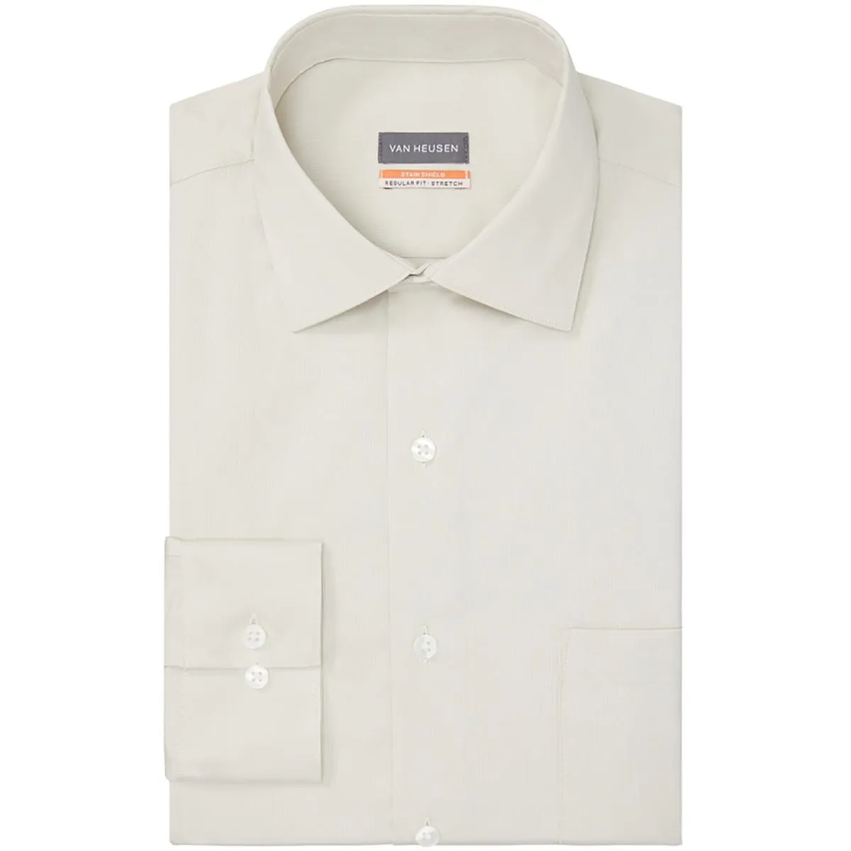 Mens Textured Cotton Dress Shirt