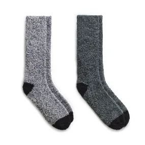 Mens Tweed Cozy Sock 2PK