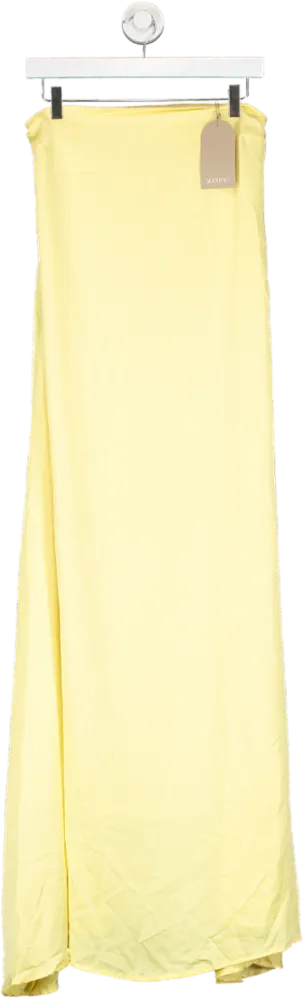 Meshki Yellow Luisa Strapless Maxi Dress UK M