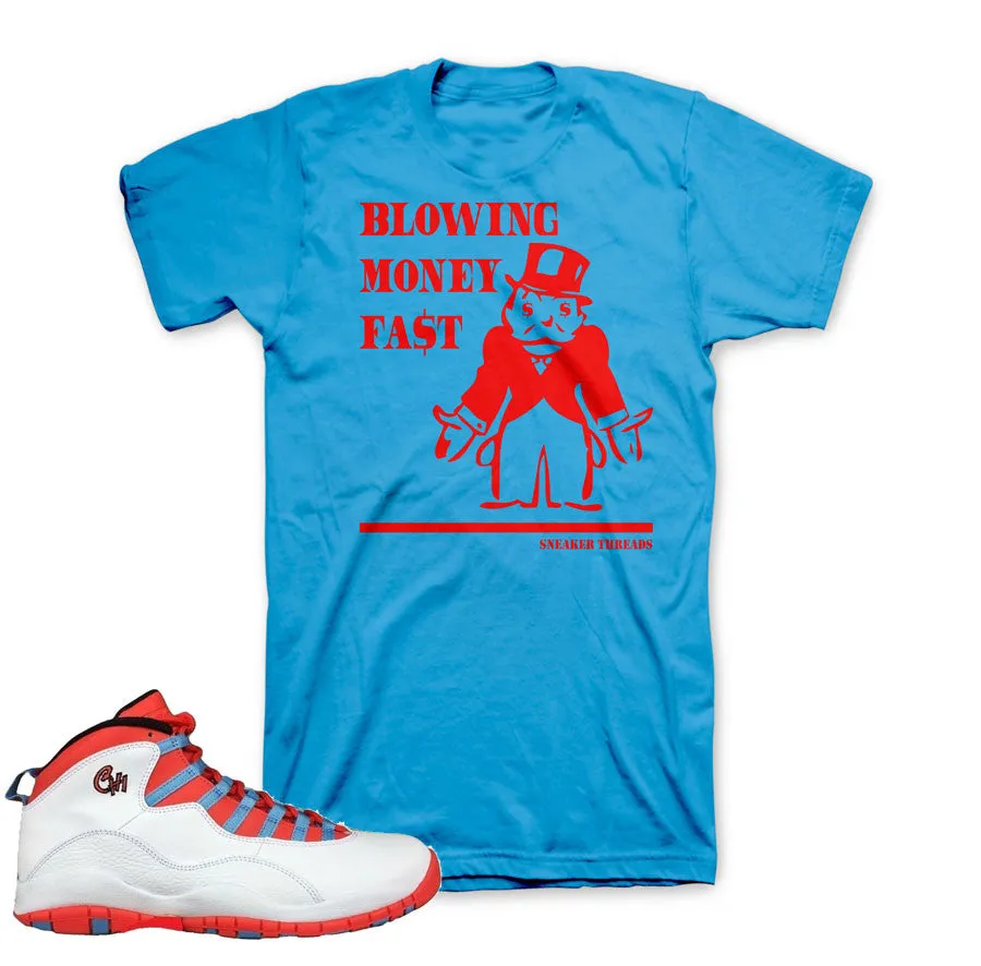 Retro 10 CHI Shirt - BMF - Blue