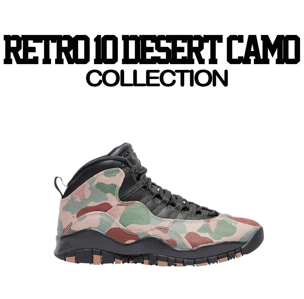 Retro 10 Desert Camo Shirt - Dripping Greatness - Black