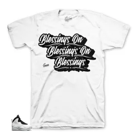 Retro 10 I'm Back Shirt - Blessings - White