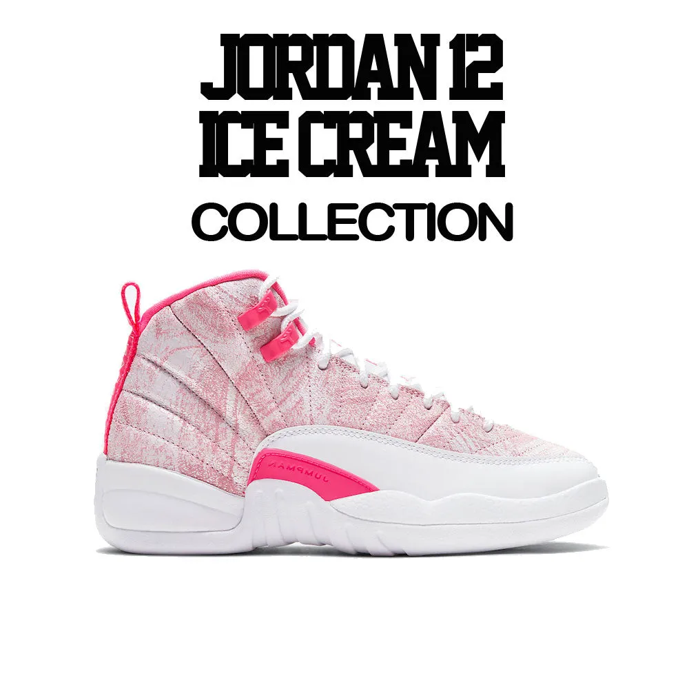 Retro 12 Ice Cream Shirt - Gods Plan - Pink