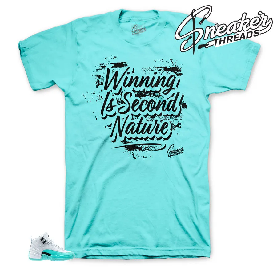 Retro 12 Light Aqua Second Nature Shirt