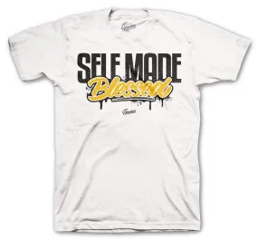 Retro 12 Royalty Shirt - Self Made  - White