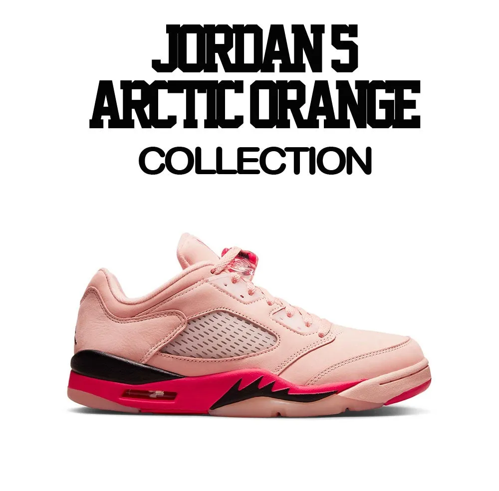 Retro 5 Arctic Orange Shirt - Money Over Love - White