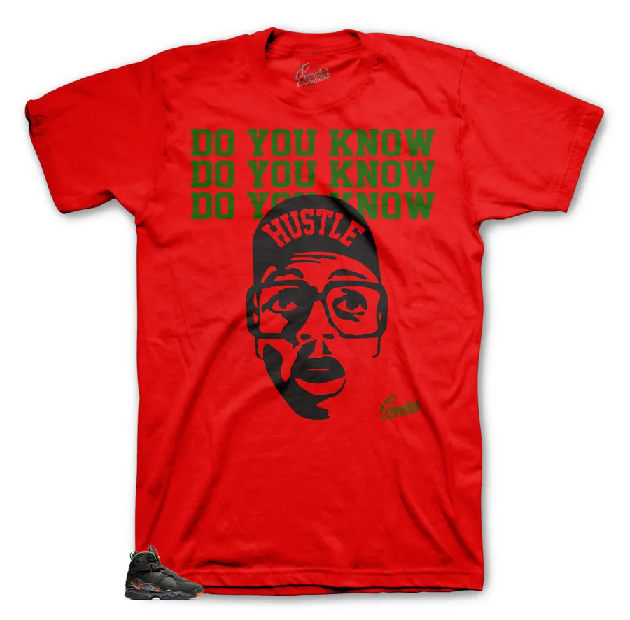 Retro 8 Air Raid Shirt - Do You Know - Red