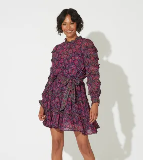 Rosalia Mini Dress | Bordeaux Floral