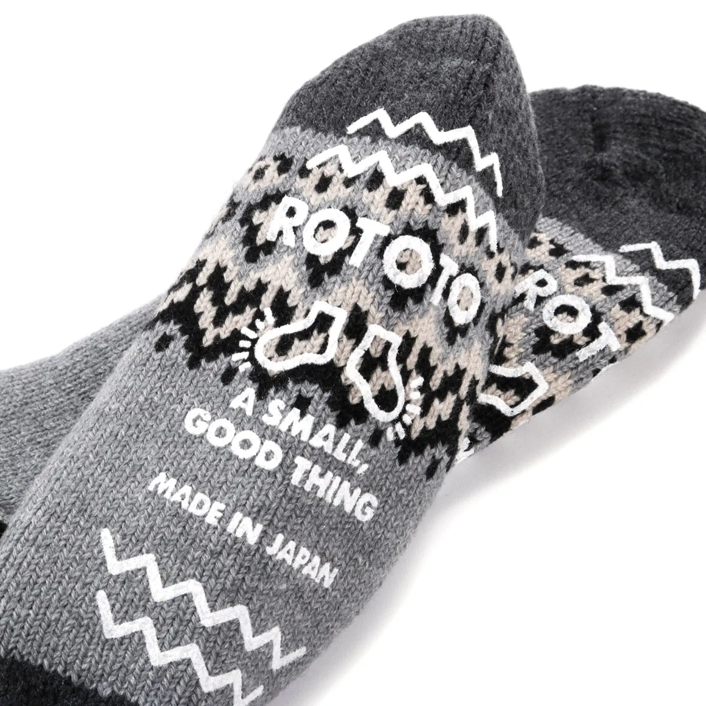 ROTOTO COMFY ROOM SOCKS NORDIC GRAY