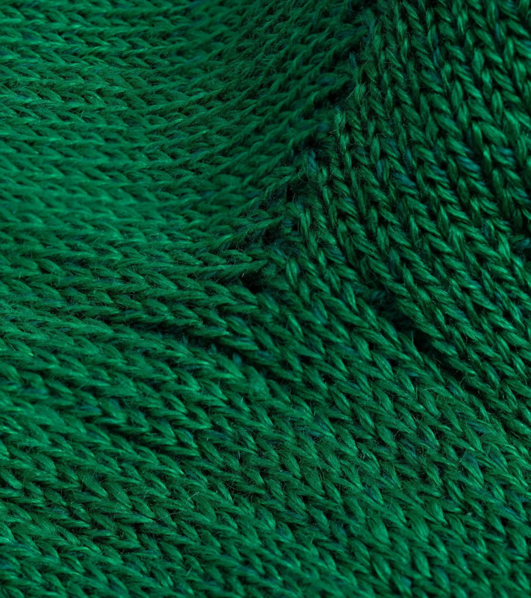 RoToTo Linen Cotton Ribbed Crew Socks: Green