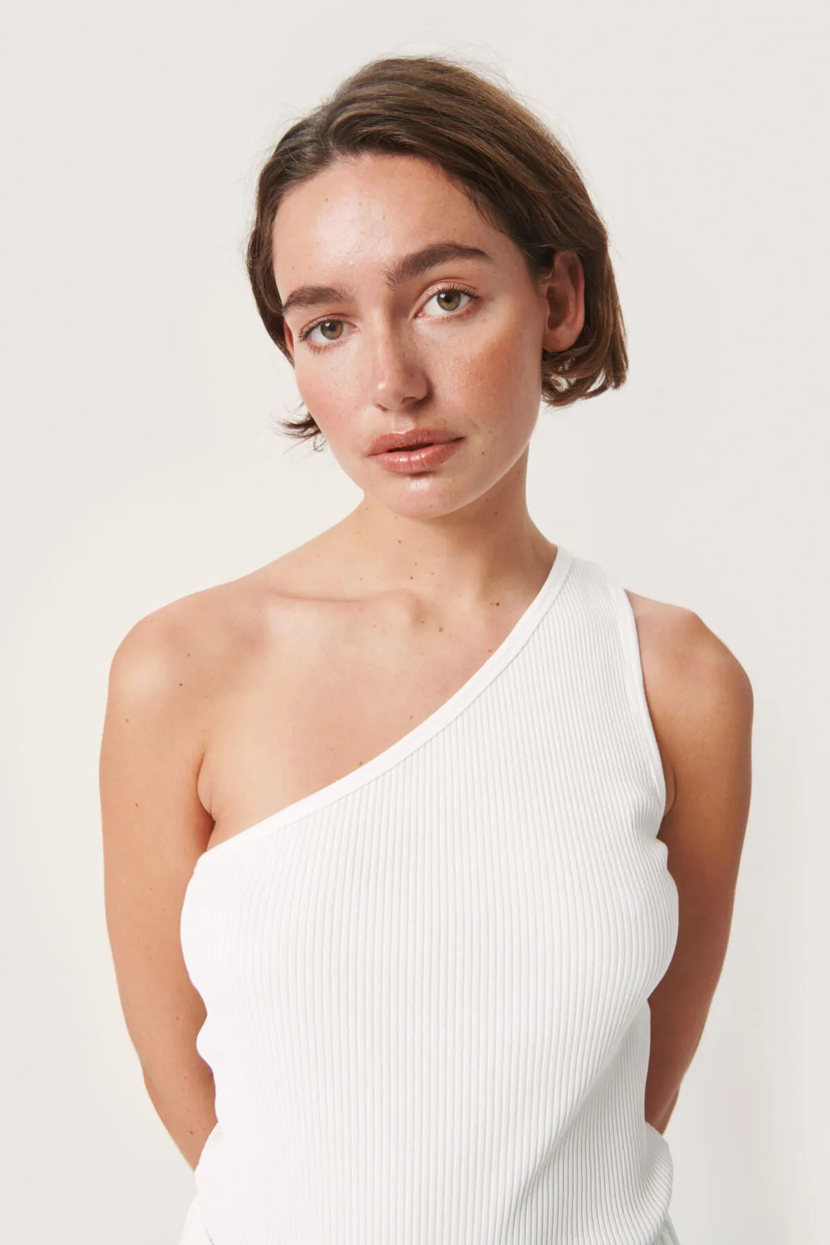 Simone One Shoulder Tank Top