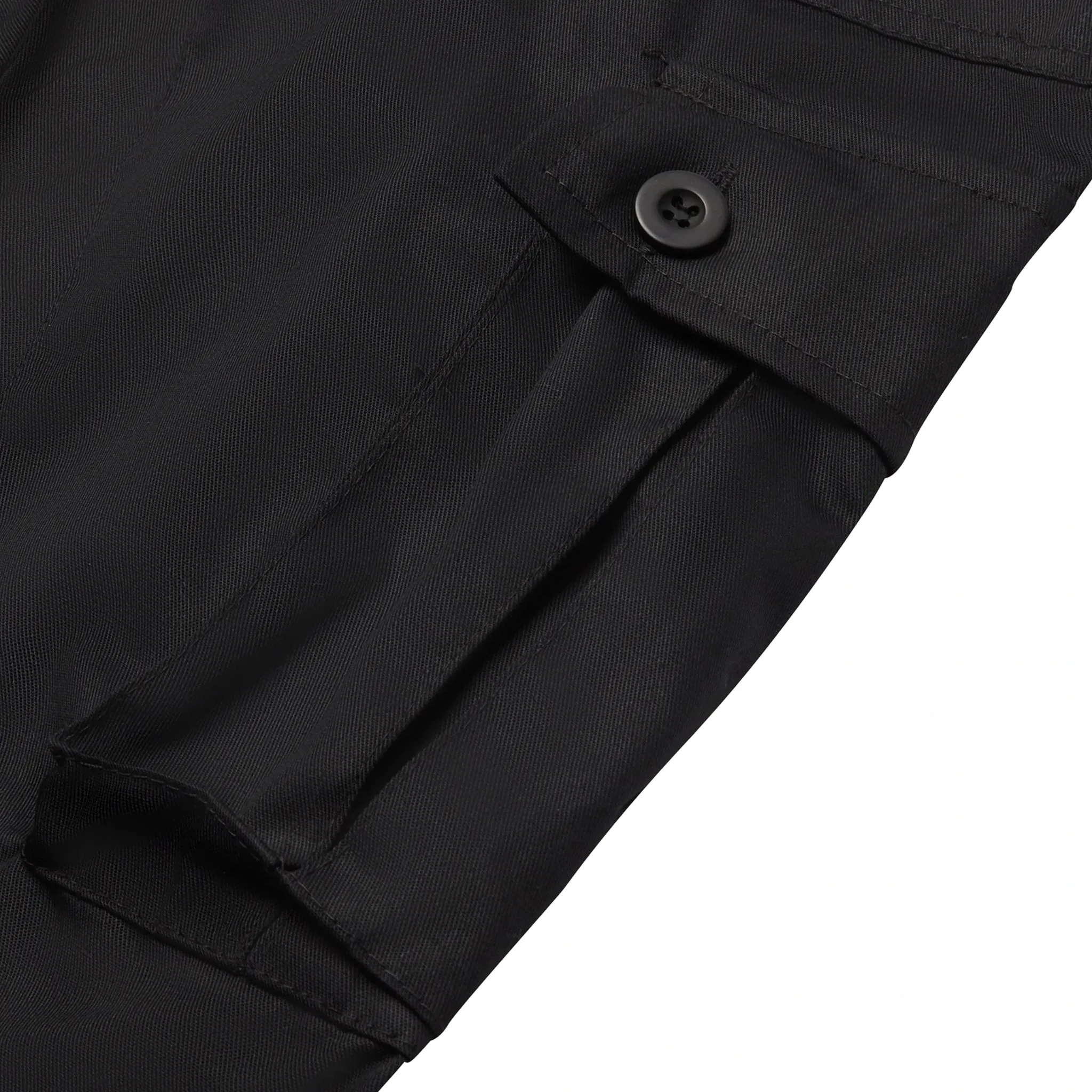 Suavo World Cargo Flare Trousers All Black