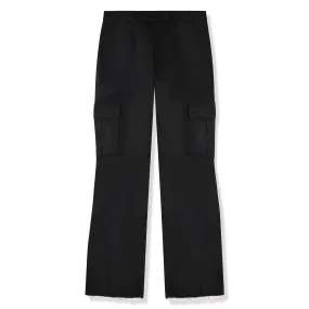 Suavo World Cargo Flare Trousers All Black