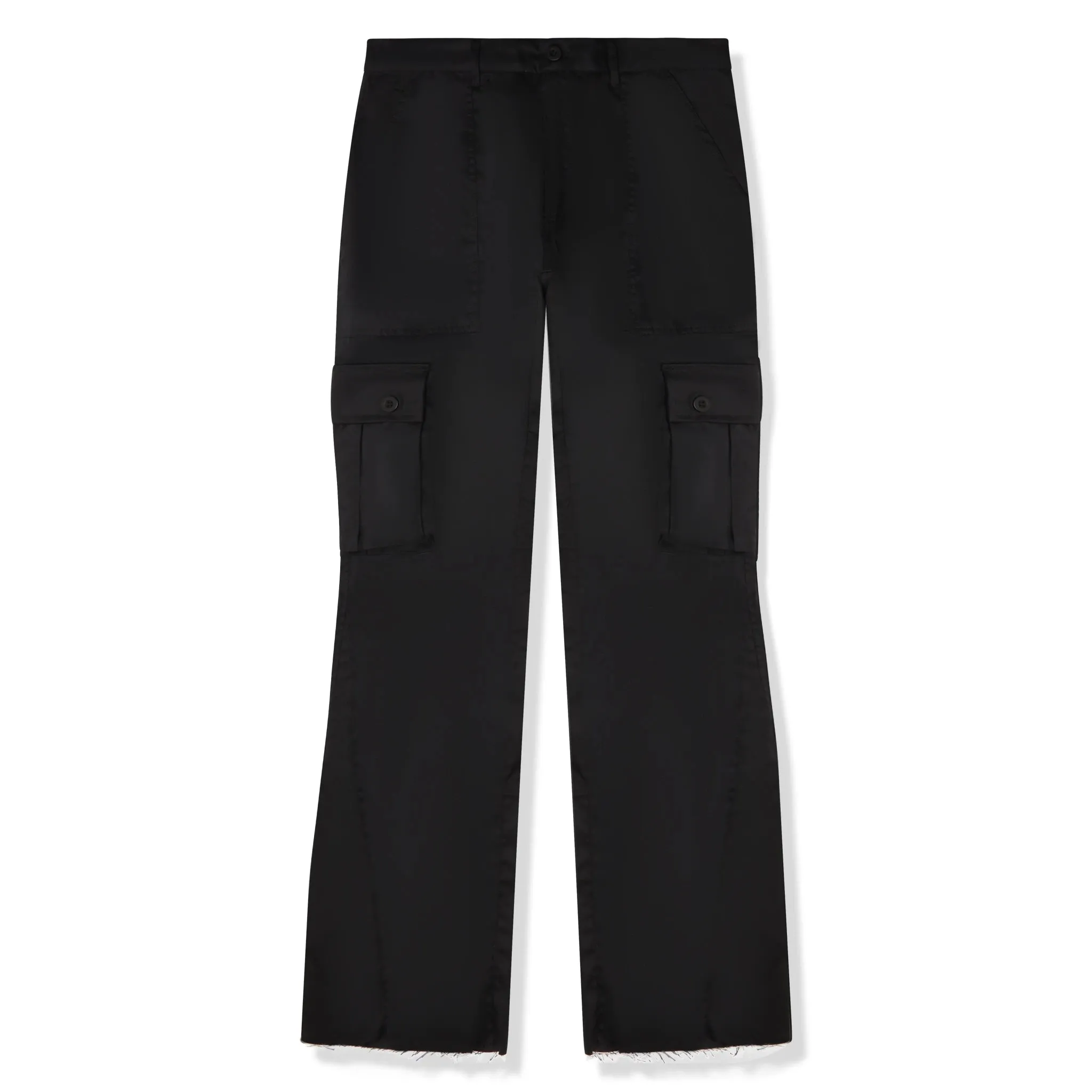 Suavo World Cargo Flare Trousers All Black