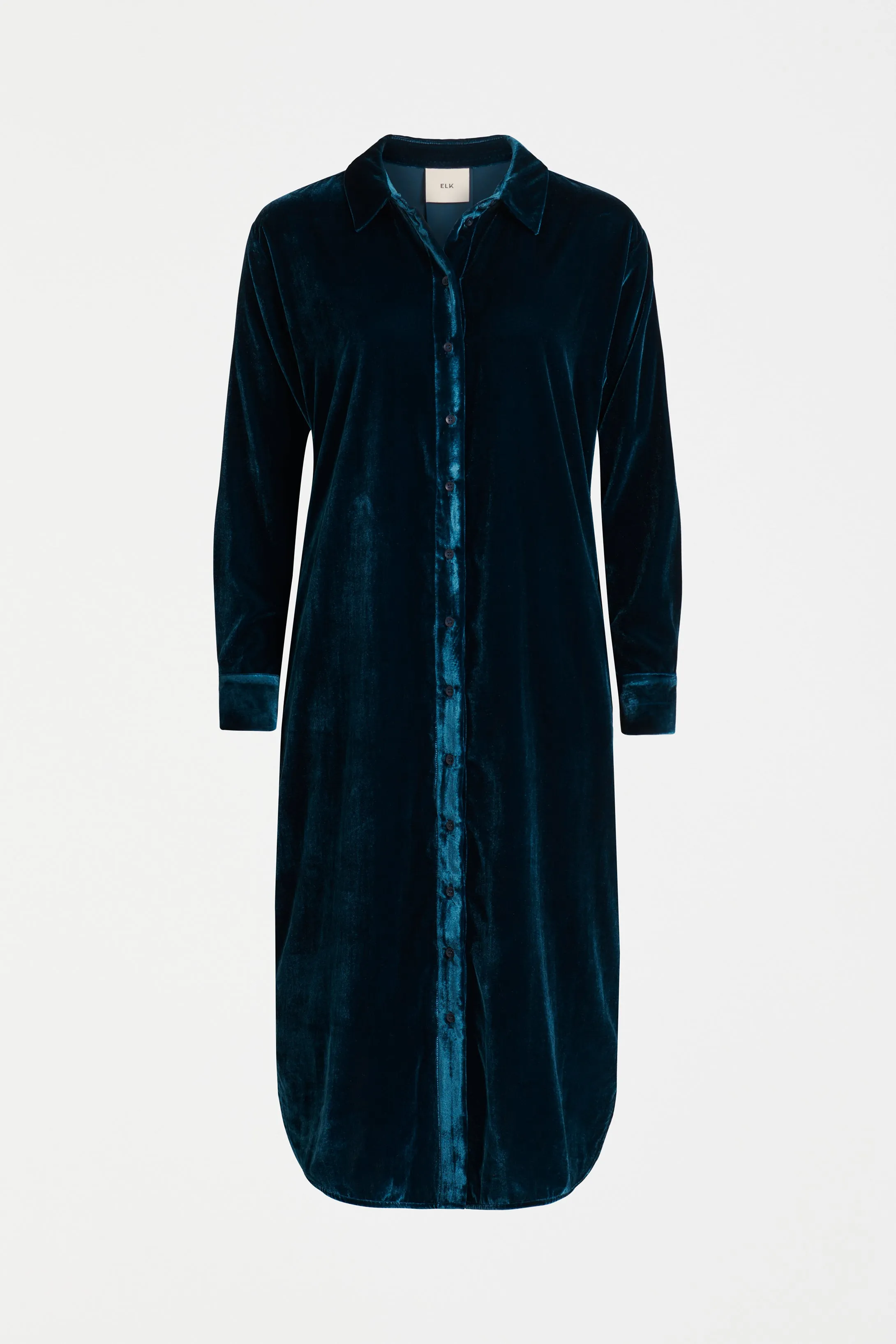 Suuri Velvet Shirt Dress