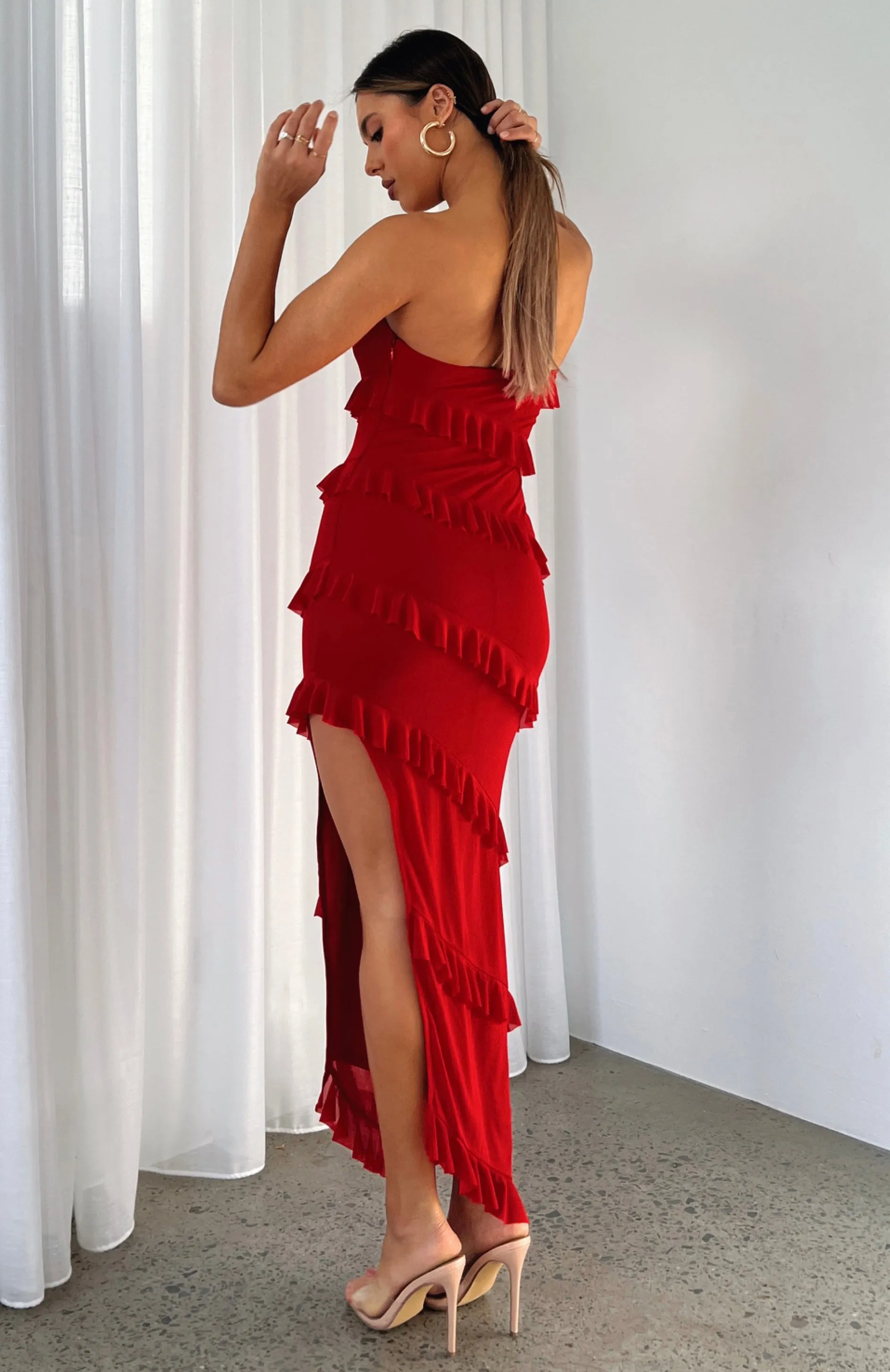 Sweet Desire Maxi Dress Red