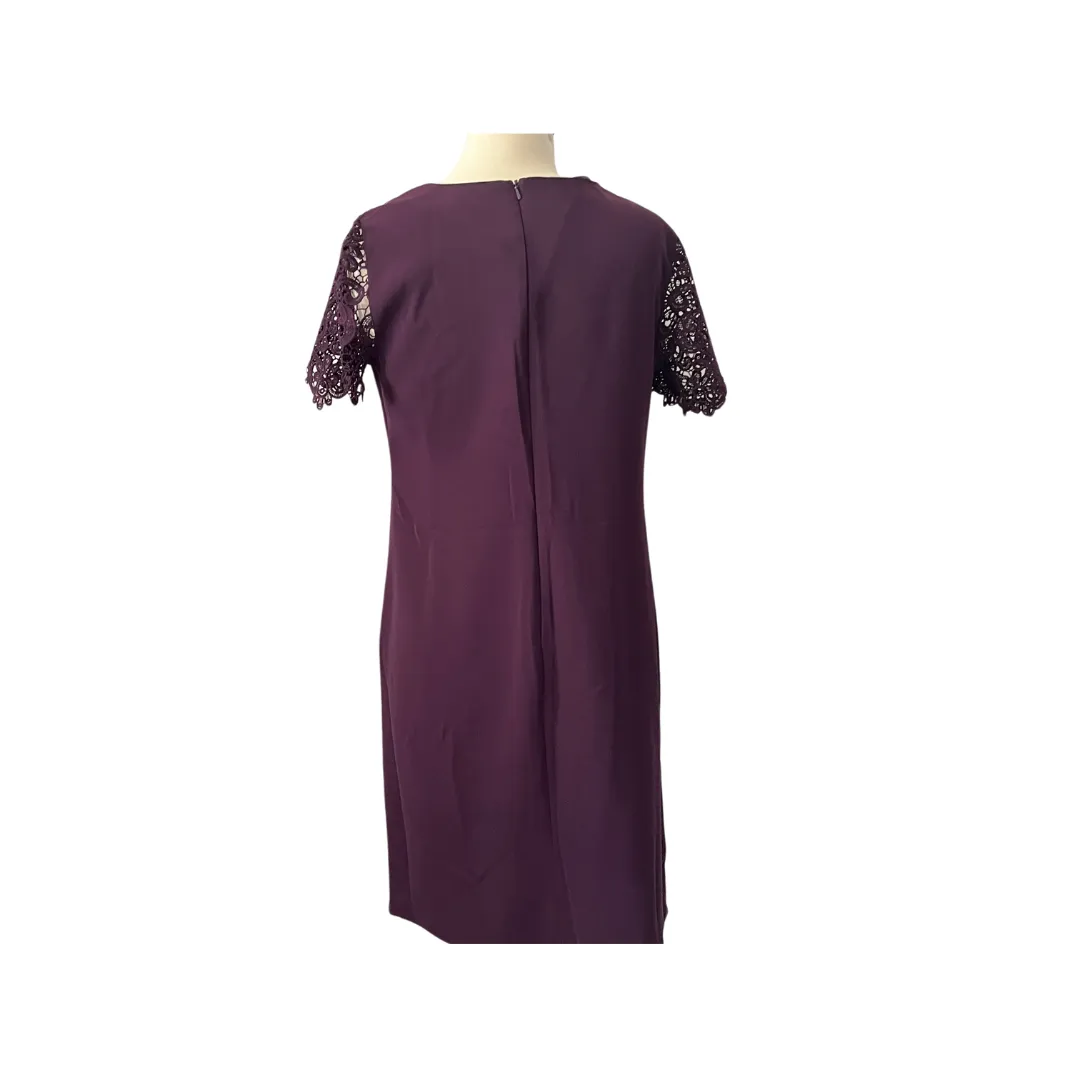 The Collection by Debenhams Purple Lace Knee Length Dress | Gently Used |