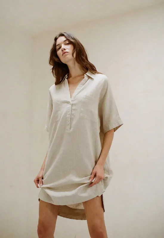 The Evelia Dress - Linen