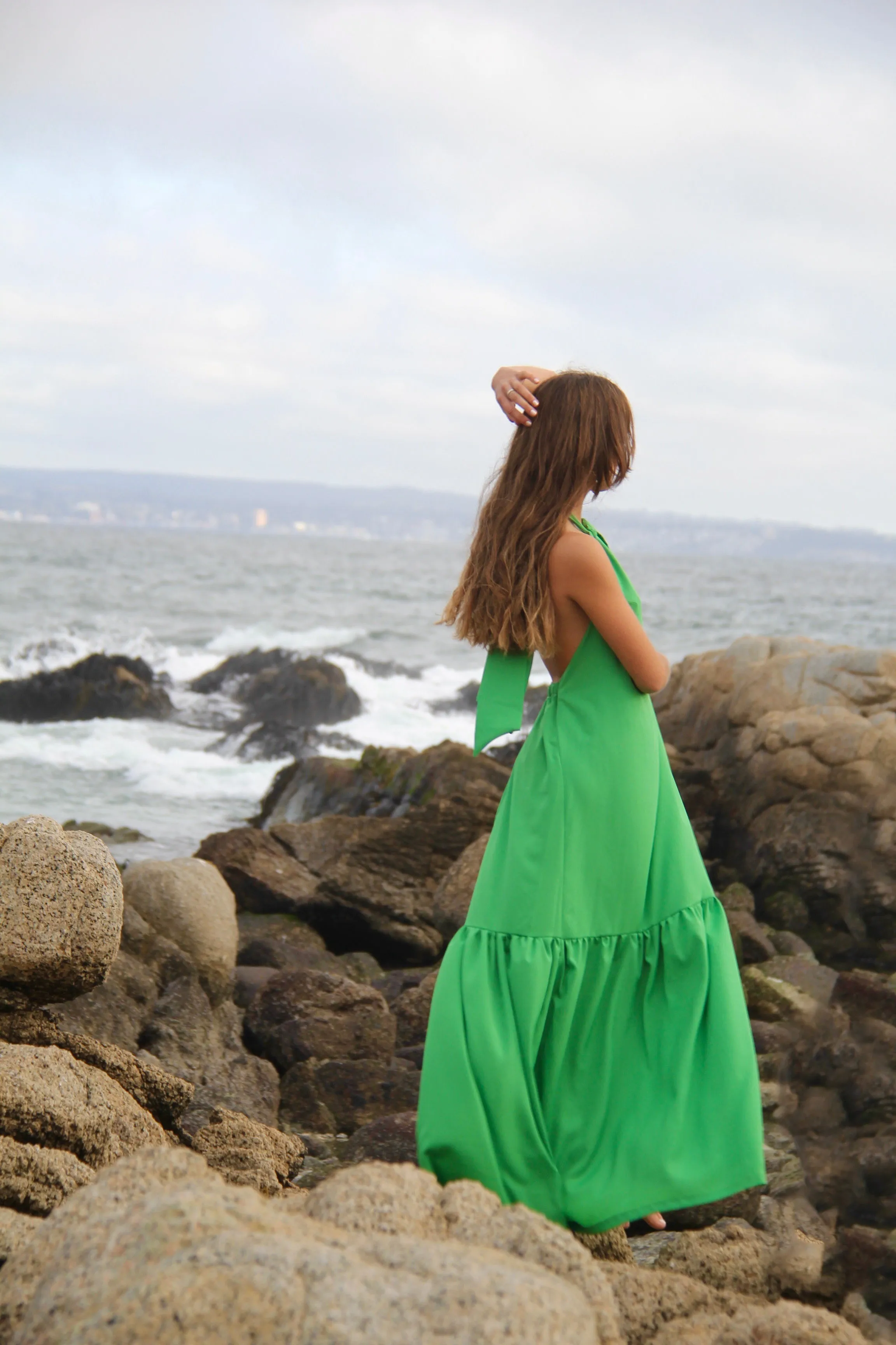 Vestido Halter Verde