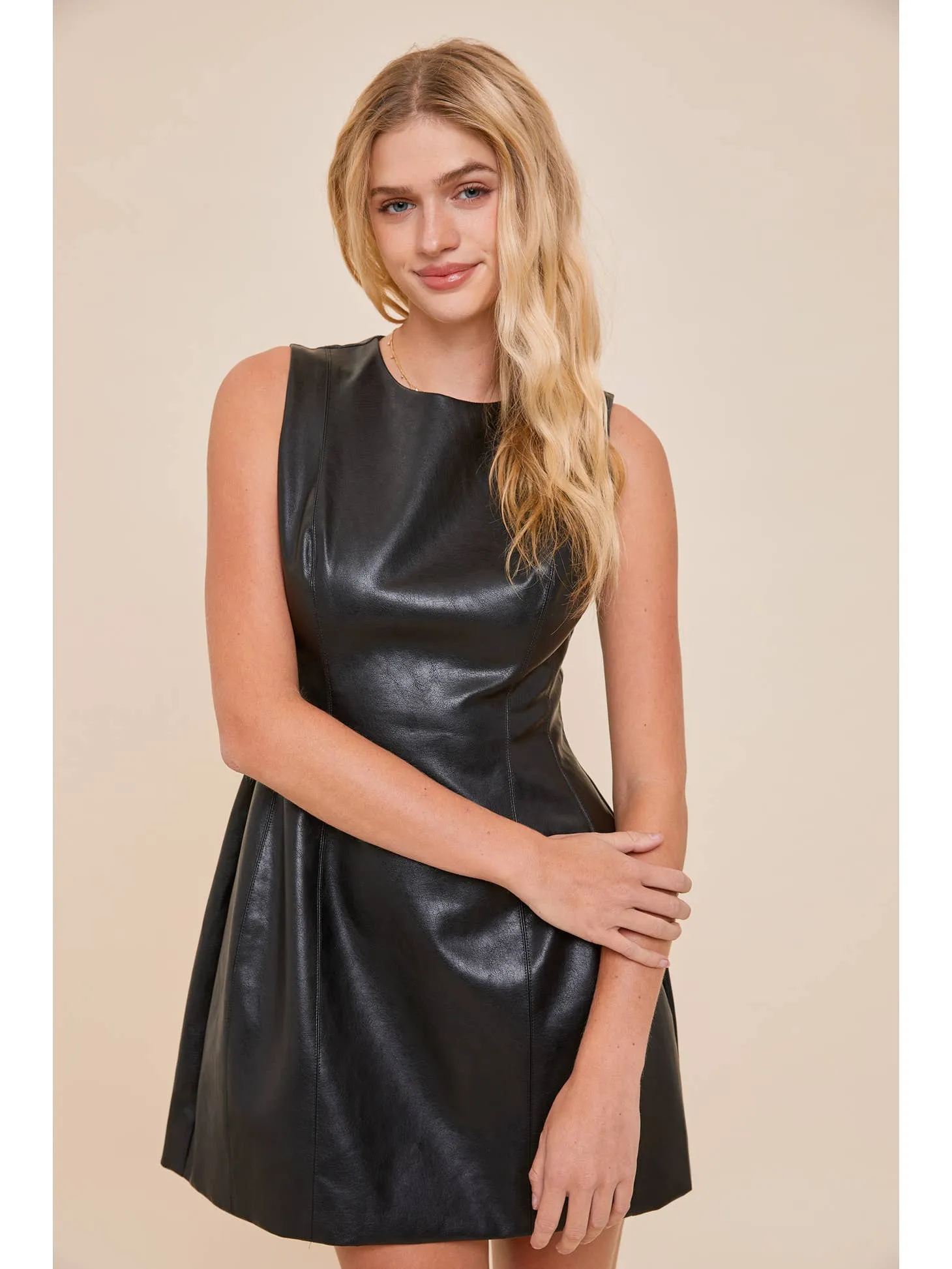 Vivian Leather Dress