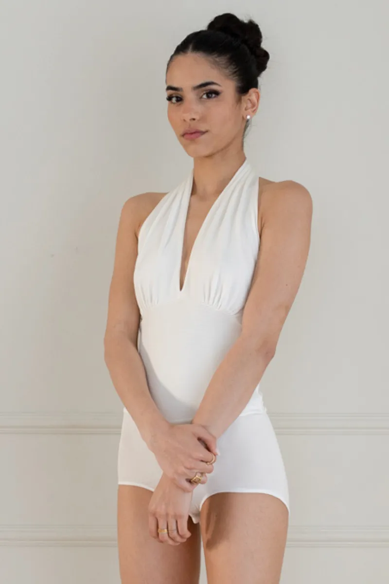 White Halterneck Bodysuit