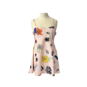 ZARA Pink Floral Printed Sleeveless Short Dress | Brand New |